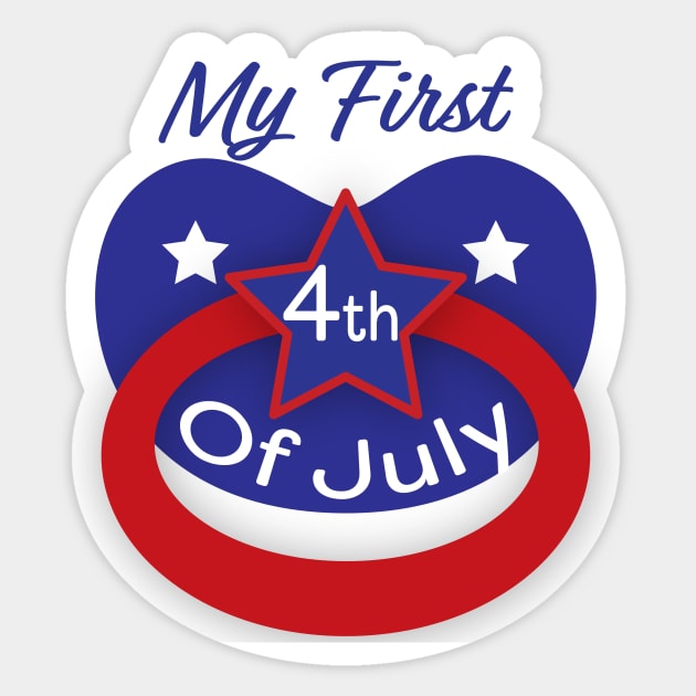 My first 4th of July Sticker by sigdesign